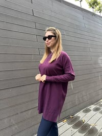 Missemramiss T4587 Mürdüm Live Fermuar Detaylı Triko Kazak