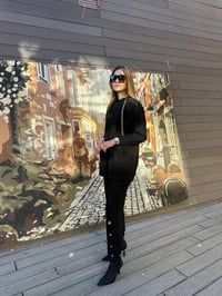Missemramiss T4630 Siyah Ön Cepli Garnili Takım