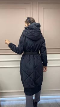 Misswhence 32500 Siyah Kapitone Kısa Mont