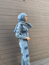 Misswhence 34003 Mavi Zımba Detaylı Triko Tunik