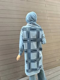 Misswhence 34003 Mavi Zımba Detaylı Triko Tunik