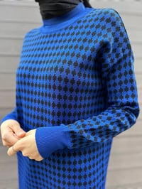 Misswhence 34011 Saks Desenli Triko Tunik