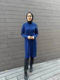 Misswhence 34011 Saks Desenli Triko Tunik