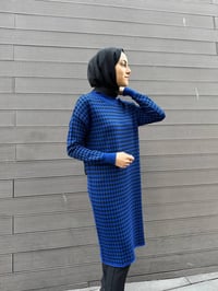 Misswhence 34011 Saks Desenli Triko Tunik