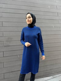 Misswhence 34011 Saks Desenli Triko Tunik