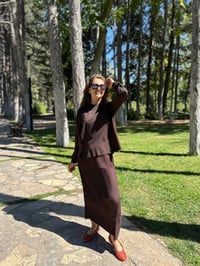 Misswhence 34029 Kahverengi Kısa Tunik