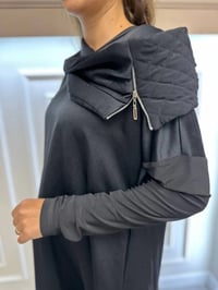 Misswhence 34030 Siyah Yaka Detaylı Tunik