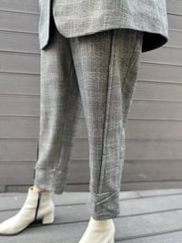 Misswhence 34201 Kahverengi Ceket Pantolon İkili Takım