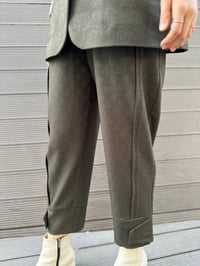 Misswhence 34201 Yeşil Ceket Pantolon İkili Takım