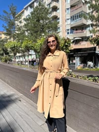 Misswhence 34301 Kayısı Pilise Detaylı Gömlek
