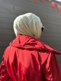 Misswhence 34515 Bordo Yakası Kapitone Trençkot