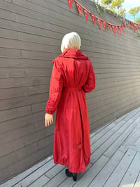Misswhence 34515 Bordo Yakası Kapitone Trençkot