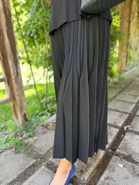 Misswhence 34900 Siyah Pilise Detaylı Etek