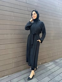 Misswhence 35501 Siyah Etek Ucu Detaylı İpek Kap