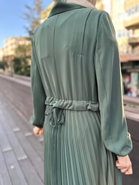 Misswhence 35516 Yeşil Arkası Pilise Detaylı Kap