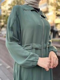 Misswhence 35516 Yeşil Arkası Pilise Detaylı Kap