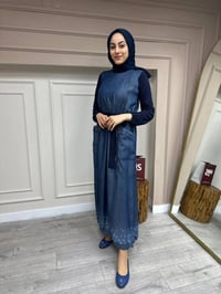 Misswhence 35807 Lacivert Kot Elbise