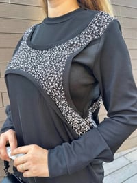 Misswhence 36000 Siyah Patchwork Bluz