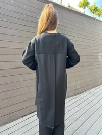 Misswhence 36001 Siyah Kolu Detaylı Tunik