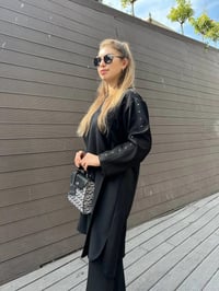 Misswhence 36001 Siyah Kolu Detaylı Tunik