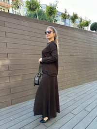 Misswhence 36002 Kahverengi Etek Takım
