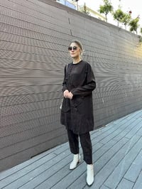 Misswhence 36007 Kahverengi İpek İkili Takım