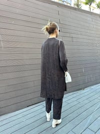 Misswhence 36007 Kahverengi İpek İkili Takım