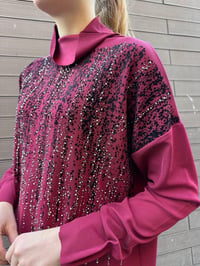 Misswhence 36012 Bordo Pullu Tunik