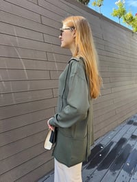 Misswhence 36016 Haki Fermuar Detaylı Triko Tunik