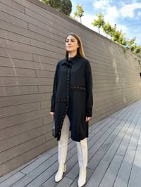 Misswhence 36412 Siyah Çıtçıtlı Gömlek Kap