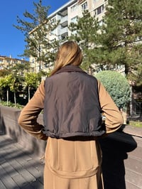 Misswhence 36702 Kahverengi Şişme Yelek