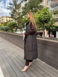 Misswhence 36702 Kahverengi Şişme Yelek