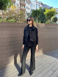 Misswhence 36702 Siyah Şişme Yelek