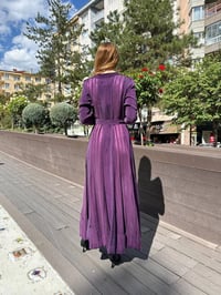 Misswhence 36820 Mürdüm İpek Elbise