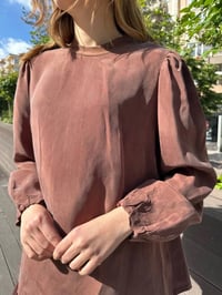 Misswhence 37019 Bakır İpek Kısa Tunik