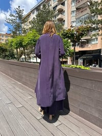 Misswhence 37023 Mor Yırtmaç Detaylı Tunik Takım