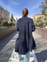 Misswhence 37402 Lacivert Fermuarlı Ara Boy Kap