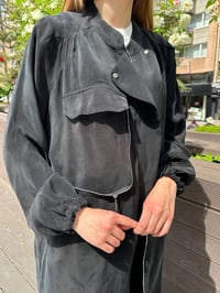 Misswhence 37410 Siyah İpek Ara Boy Kap