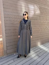 Misswhence 37504 Gri Büzgü Detaylı Kap