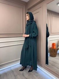 Misswhence 37514 Yeşil Şal Detaylı Kap