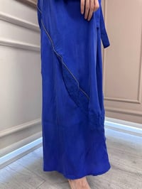 Misswhence 37800 Saks Fermuarlı İşlemeli Elbise