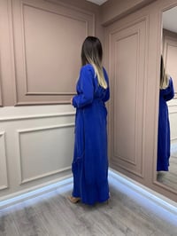 Misswhence 37800 Saks Fermuarlı İşlemeli Elbise
