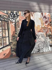 Misswhence 37805 Siyah Düğme Detaylı Elbise