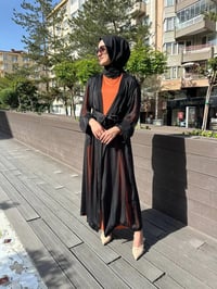 Misswhence 37812 Siyah Şifon İkili Elbise