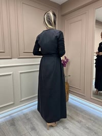 Misswhence 37814 Siyah Basic Cep Detaylı Elbise