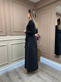 Misswhence 37814 Siyah Basic Cep Detaylı Elbise