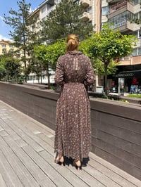 Misswhence 37815 Vizon İkili Şifon Elbise