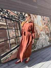 Misswhence 37831 Turuncu Elbise