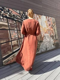 Misswhence 37831 Turuncu Elbise