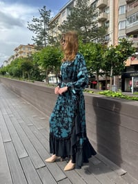 Misswhence 37832 Turkuaz Elbise